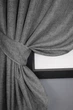 Комплект коротких штор VR-Textil Лен Мешковина № 108ш Серый 130х170см 2 шт (35-0117) - изображение 4