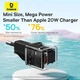 Комплект для швидкої зарядки Зарядний мережевий пристрій Baseus GaN5 Mini 20W Type-C 3A QC3.0 + Кабель Type-C to Type-C 100W 1m (P10110900113-00) Black - зображення 14