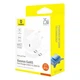 Комплект для швидкої зарядки Зарядний мережевий пристрій Baseus GaN5 Mini 25W Type-C 3A QC3.0+PD3.0 + Кабель Type-C to Type-C 100W 1m (P10110909213-01) White - зображення 8