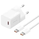 Комплект для швидкої зарядки Зарядний мережевий пристрій Baseus GaN5 Mini 30W Type-C QC3.0+PD3.0 + Кабель Type-C to Type-C 100W 1m (P10110902213-00) White - зображення 1