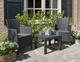 Zestaw mebli Allibert Rosario balcony Graphite - obraz 3