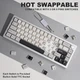 Беспроводная механическая игровая клавиатура с Hot-Swap YUNZII AL66 White - изображение 4