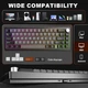 Беспроводная механическая игровая клавиатура с Hot-Swap YUNZII AL68 Black - изображение 8