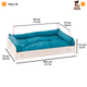 Кровать для собак и кошек Ferplast Hall М 80.5х53х17.5 см (70027200) - изображение 3
