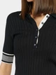 Поло жіноче чорне з трикотажної тканини Arber Polo Knit SS WV WTR-114 M чорний (W09.39.03.512) - изображение 4