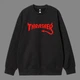Свитшот Thrasher 10014 черного цвета, размер L - изображение 1