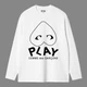 Лонгслів Comme Des Garcons Play 10006 білого кольору, розмір L - зображення 1