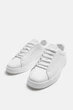 Кеди шкіряні Zara 45 білий 2214/420/001 - изображение 6