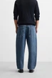Джинси вільного крою Zara Wide Tapered 30 синій 9942/330/427 - зображення 3