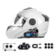 Мотогарнитура для шлема Rider BT5.3 Q58 Max Bluetooth с водонепроницаемым динамиком с подсветкой RGB - изображение 5