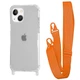Чехол с ремешком WAVE Clear Case with Strap для Apple iPhone 13 orange - изображение 1