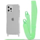 Чехол с ремешком WAVE Clear Case with Strap для Apple iPhone 12/12 Pro green - изображение 1