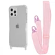 Чехол с ремешком WAVE Clear Case with Strap для Apple iPhone 12 Pro Max pink sand - изображение 1