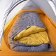 Спальник с натуральным пухом Naturehike CW400 NH18C400-D, р-р L, желто-серый - изображение 9