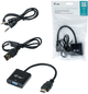 Adapter i-tec HDMI - VGA FullHD/60 Hz 0.15 m Black (HDMI2VGAADA) - obraz 4