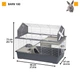 Клетка для кроликов и грызунов Ferplast Barn 100 96х57х73 см. Серая с аксессуарами (57068521) - изображение 3
