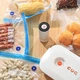 Маленький портативний вакууматор для продуктів Vacuum побутовий вакуумний пакувальник для їжі, 11х5.3 см, білий "G" (100836750) - зображення 2