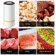 Маленький портативний вакууматор для продуктів Vacuum побутовий вакуумний пакувальник для їжі, 11х5.3 см, білий "G" (100836750) - зображення 13