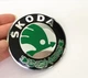 Емблема Шкода Skoda комплект 2шт 79 +79 мм значок Octavia A4 тур TOUR логотип шильдик Октавия Зелена - изображение 5
