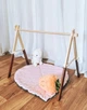 Напольный мобиль без игрушек Стойка Baby Gym Детский игровой тренажер Коричневый - изображение 5