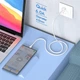 Кабель Kingleen K26s USB на Type-C 6А Быстрая зарядка Передача данных 1м White - изображение 3