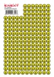 Самоклеющаяся этикетка 20x20x20мм знак Заземление желтый (на листе 200шт) [s053320] E.NEXT e.sticker.grounding.20 - изображение 2
