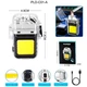 Фонарик зажигалка брелок C01-A-COB компактный светильник с USB-зарядкой и COB-светодиодом - изображение 3