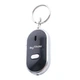 Звуковой брелок Key Finder для поиска ключей в радиусе до 10 м. со встроенным светодиодным фонариком 1 шт. Черный - изображение 1