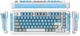 Клавиатура беспроводная MCHOSE X75 Wireless/Bluetooth/USB Blue-Grey (MC-X75-18) - изображение 2
