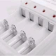 Комплект 4 шт акумулятори 4500mAh + зарядне Jiabao JB-212 AAA - зображення 6