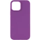 Чохол Silicone Case Full Protective (AA) NO LOGO для Apple iPhone 15 Pro Max (6.7") Фіолетовий / Grape - зображення 1
