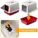 Закритий туалет для котів Ferplast Clear Cat 10 46х36х35 см Чорний (72064099) - зображення 2