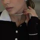 Праздничный свадебный чокер стразовый с камнями однорядный - изображение 3