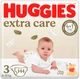 Упаковка подгузников Huggies Extra Care Mega 3 6-10 кг 144 шт (2 пачки по 72 шт) (5029053578095_1) - изображение 1