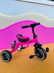 Дитячий триколісний велосипед для дівчинки Turbo Trike зі світловими ефектами рожевий LD - зображення 5
