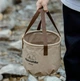Відро складне Naturehike Round bucket PVC 10 л NH20SJ040 Light Coffee - зображення 3