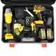 Набор электроинструментов 3-в-1 АКБ SmartUS DeWalt 36V (шуруповерт DCD771 + болгарка УШМ DCG405 + гайковерт DCF892Р2Т) - изображение 2