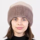 Шапка вязаная из меха норки Меховой Стиль Соты 54-60 Какао (130/C) - изображение 2