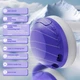 Геймерська бездротова (Bluetooth + 3,5mm) гарнітура Attack Shark G300 (вага 210 гр) Purple/Фіолетові (G300P) - изображение 8