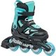 Ролики Rollerblade Microblade 36,5-40 Чорний-Бірюзовий - изображение 1