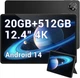 Планшет 12.4" 2K DOOGEE T30 Max 8+12/512Gb 4G 2-SIM 8 ядер Android 14 10800 mAh Black - изображение 1