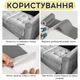 Самоклеюча екошкіра для меблів, одягу, авто LeatherPatch, сіра, 100 х 137 см - зображення 6