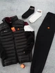 Спортивний комплект Ellesse: жилет, костюм + шкарпетки XL Чорний з бордовим (TR-15) - изображение 8