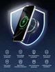 Бездротовий зарядний пристрій 2 in 1 UGREEN W703 Qi2 15Вт, для iPhone 16/16 Plus 15/15 Plus/15 Pro/15 Pro Max/14/13/12, AirPods 3/2/Pro Grey (55206) - зображення 7
