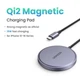 Бездротовий зарядний пристрій 2 in 1 UGREEN W703 Qi2 15Вт, для iPhone 16/16 Plus 15/15 Plus/15 Pro/15 Pro Max/14/13/12, AirPods 3/2/Pro Grey (55206) - зображення 8
