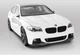 Губа под передний бампер M-Performance для BMW 5 F10/F11/F07 2010-2016, черный глянец V3 - изображение 8