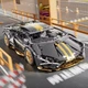 Конструктор Emissi Technic модель Lamborghini, 1280 деталей, масштаб 1:14 (36*16 см), від 5 років, Сірий з жовтим - зображення 2