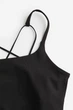 Топ спортивний H&M 271131730 L Чорний - изображение 6