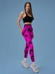 Лосины Мраморные с пуш ап push up высокая посадка Розовые S (L7004441) - изображение 4