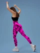 Лосины Мраморные с пуш ап push up высокая посадка Розовые S (L7004441) - изображение 8